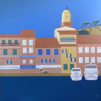 MARIE DEFORCHE Saint-Tropez 100x100cm Grande