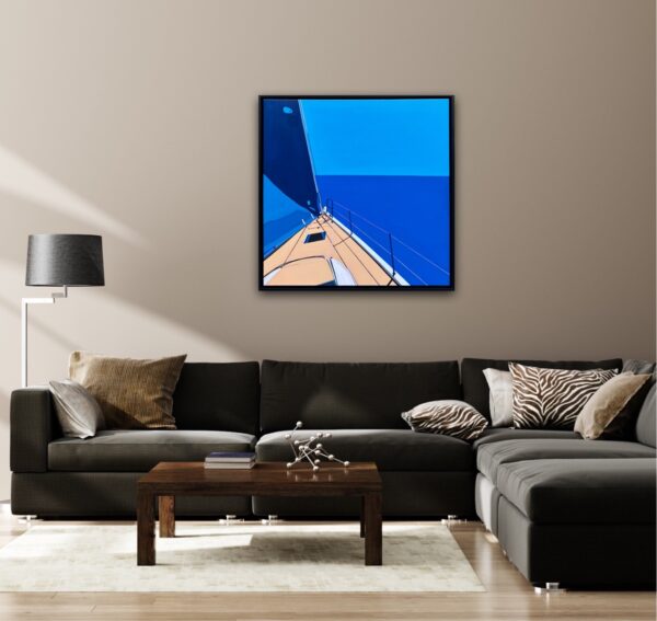 AL FRENO Blue velvet 80x80cm 4 Grande