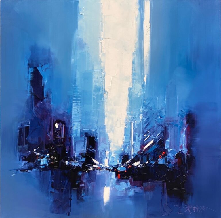 DANIEL CASTAN 100X100cm Bleu1 Grande