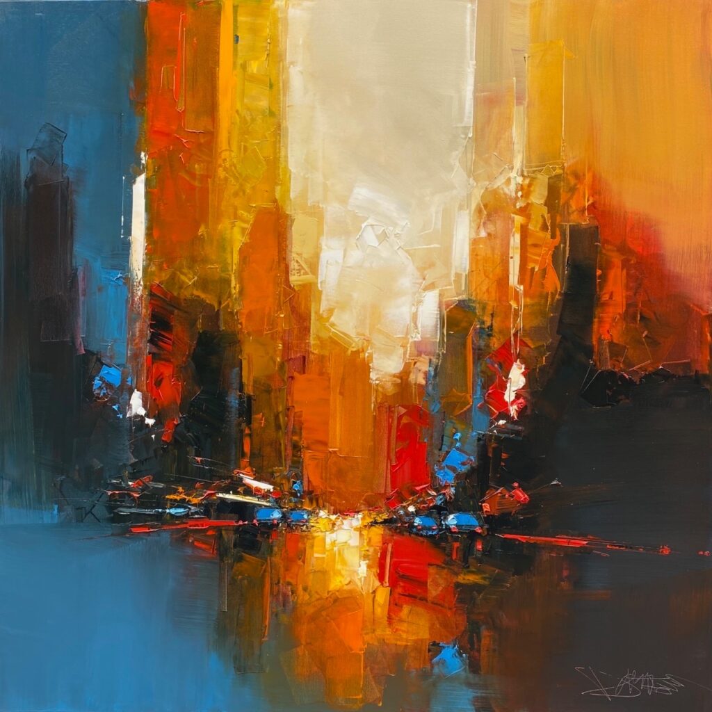 DANIEL CASTAN 100X100cm orange1 Grande