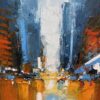 DANIEL CASTAN 80X160cm bleu et orange2 Grande