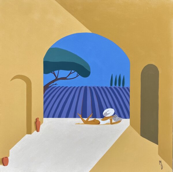 MARIE DEFORCHE Provence mon amour 80x80cm 1 Grande