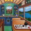 FRED ALIONE Westcoast Railway 100x80cm